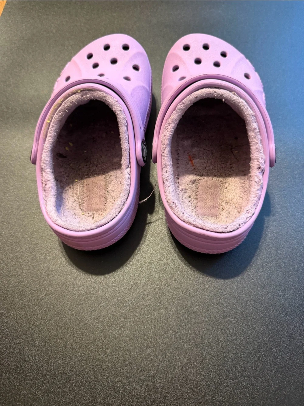 CROCS Kids Fuzz Lined Clog - Light Pink